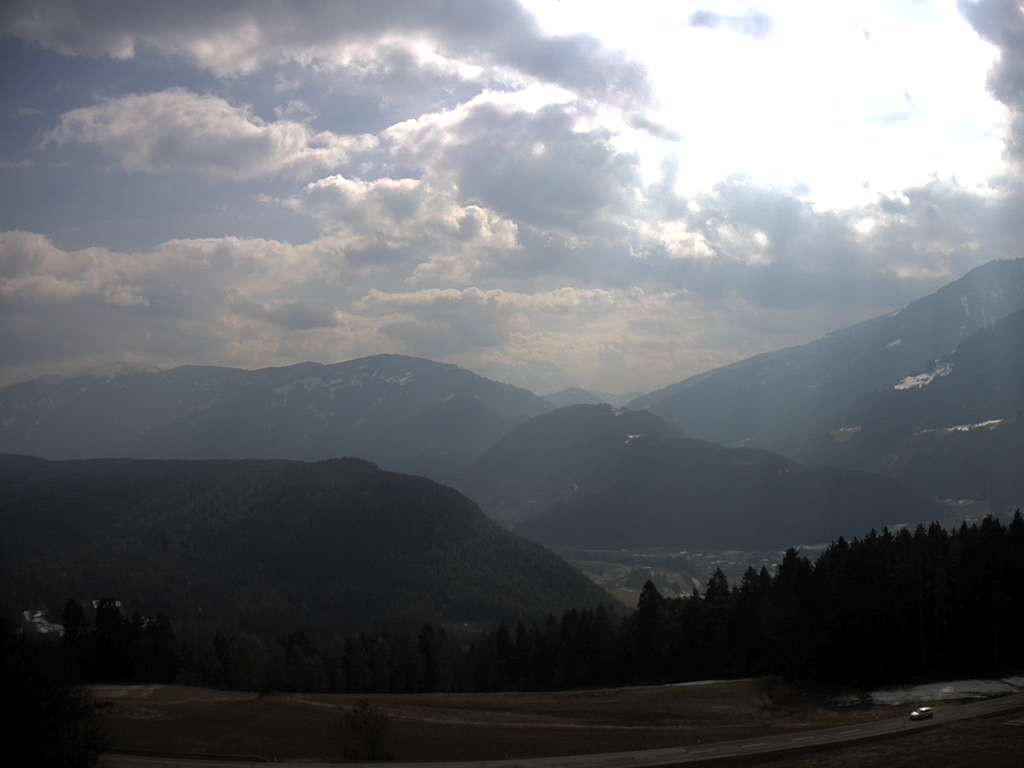 Archiv Foto Webcam Sicht vom Dorf Hofern auf Kiens im Pustertal