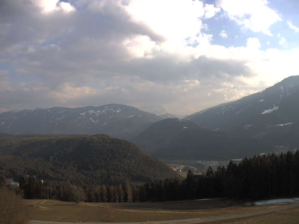 Archiv Foto Webcam Sicht vom Dorf Hofern auf Kiens im Pustertal