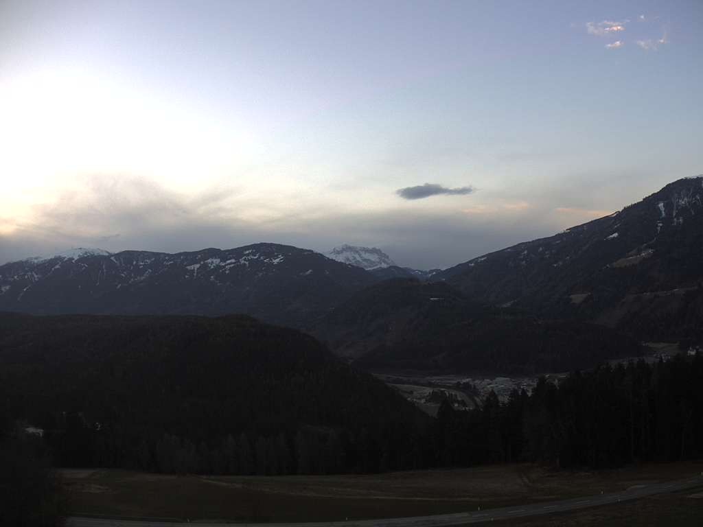Archiv Foto Webcam Sicht vom Dorf Hofern auf Kiens im Pustertal