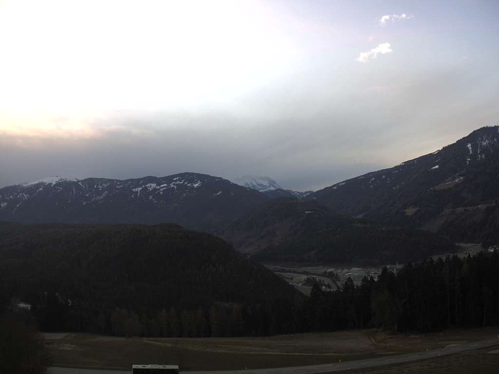 Archiv Foto Webcam Sicht vom Dorf Hofern auf Kiens im Pustertal