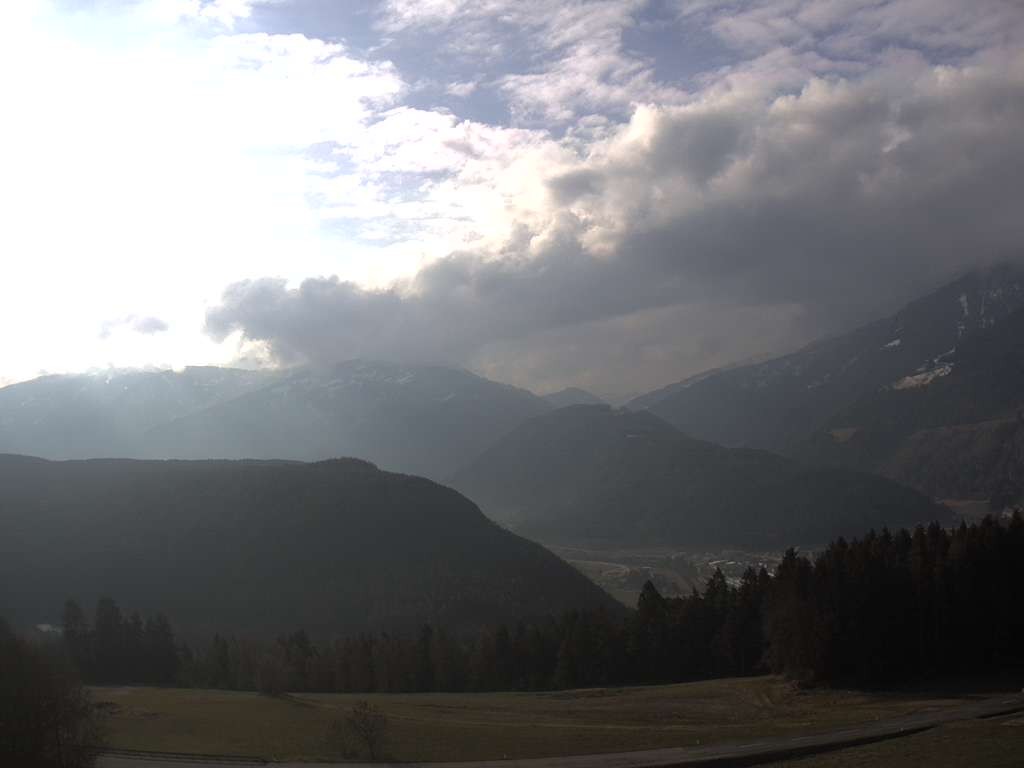 Archiv Foto Webcam Sicht vom Dorf Hofern auf Kiens im Pustertal