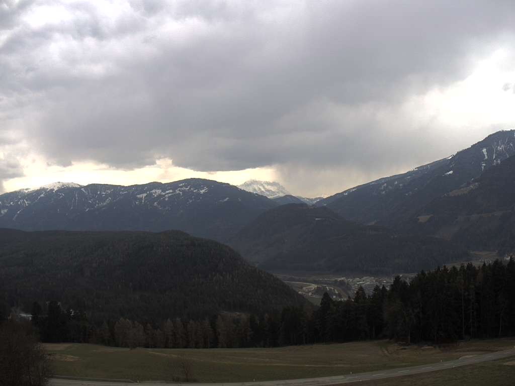 Archiv Foto Webcam Sicht vom Dorf Hofern auf Kiens im Pustertal