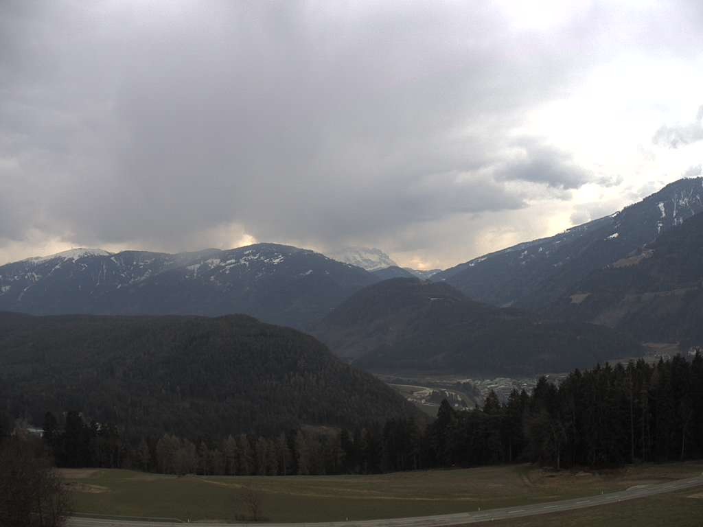 Archiv Foto Webcam Sicht vom Dorf Hofern auf Kiens im Pustertal