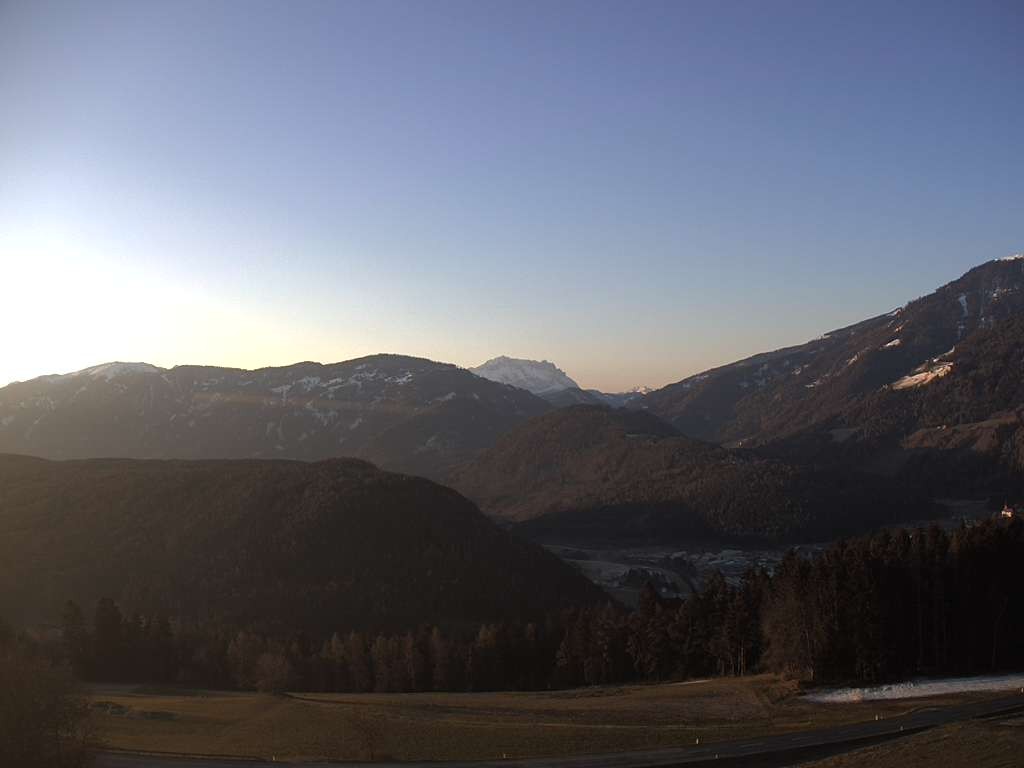 Archiv Foto Webcam Sicht vom Dorf Hofern auf Kiens im Pustertal