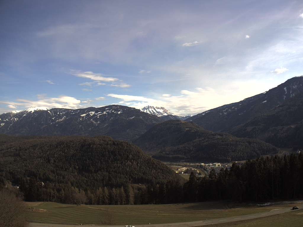Archiv Foto Webcam Sicht vom Dorf Hofern auf Kiens im Pustertal