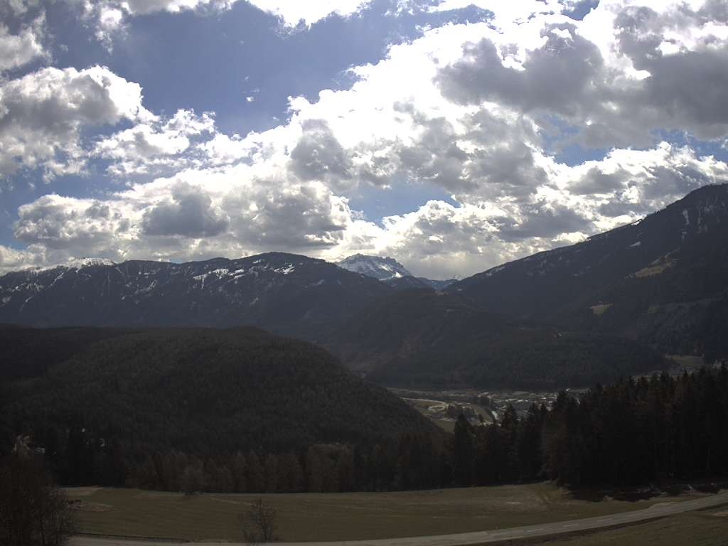 Archiv Foto Webcam Sicht vom Dorf Hofern auf Kiens im Pustertal