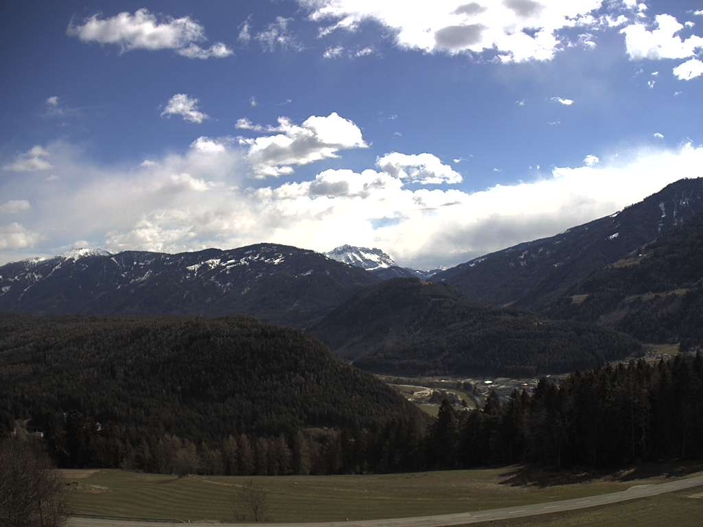 Archiv Foto Webcam Sicht vom Dorf Hofern auf Kiens im Pustertal