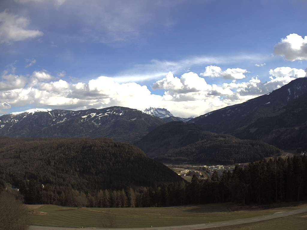 Archiv Foto Webcam Sicht vom Dorf Hofern auf Kiens im Pustertal