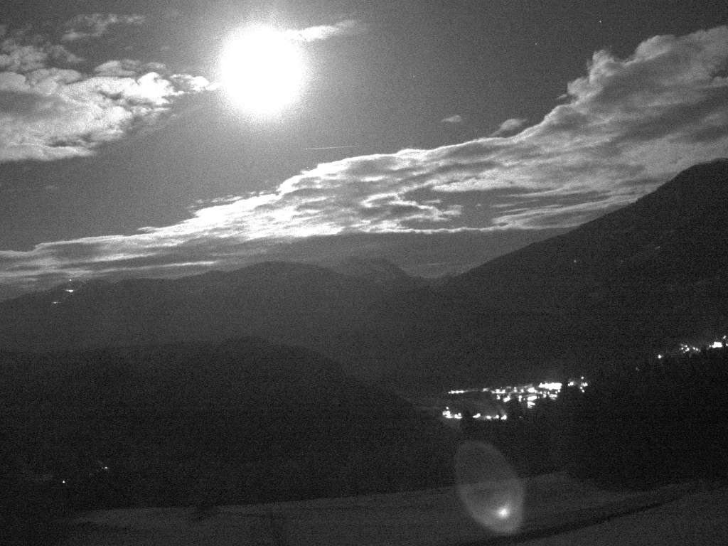 Archived image Webcam Outlook from Hofern towards Chienes, South Tyrol