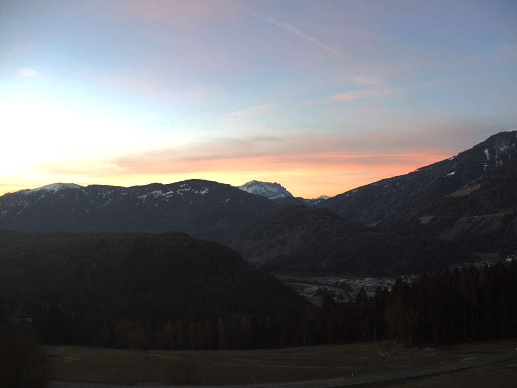 Archived image Webcam Outlook from Hofern towards Chienes, South Tyrol