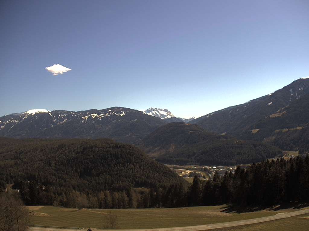 Archived image Webcam Outlook from Hofern towards Chienes, South Tyrol