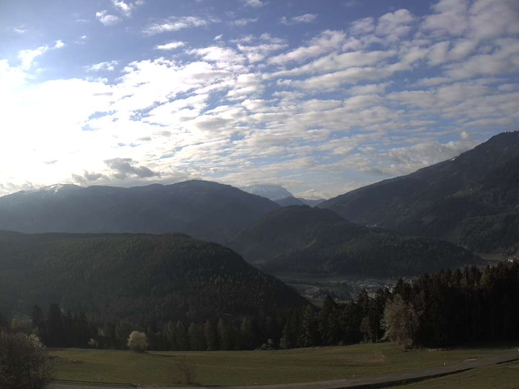 Archiv Foto Webcam Sicht vom Dorf Hofern auf Kiens im Pustertal