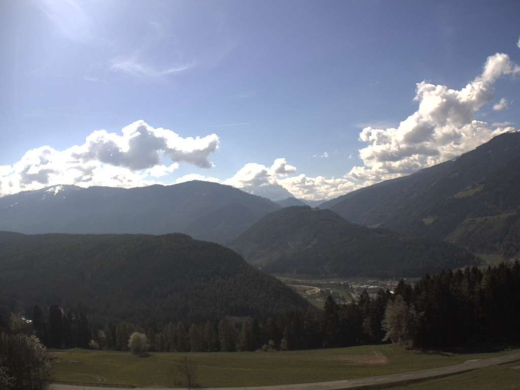 Archiv Foto Webcam Sicht vom Dorf Hofern auf Kiens im Pustertal