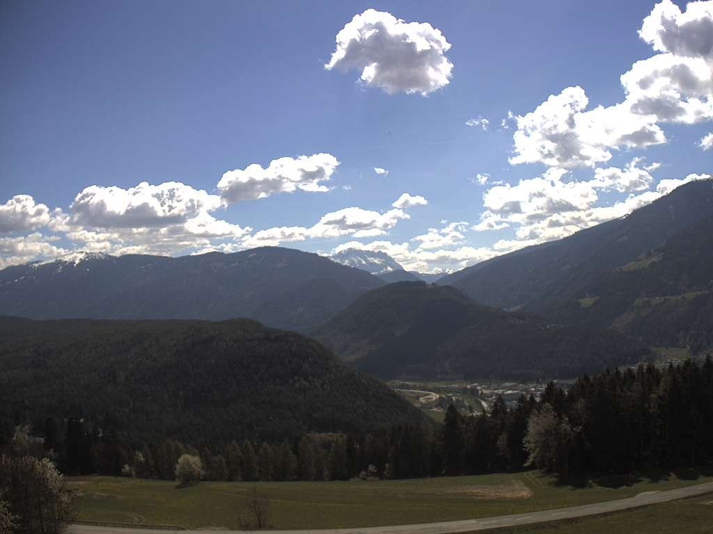 Archiv Foto Webcam Sicht vom Dorf Hofern auf Kiens im Pustertal