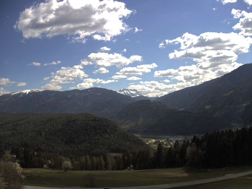 Archiv Foto Webcam Sicht vom Dorf Hofern auf Kiens im Pustertal