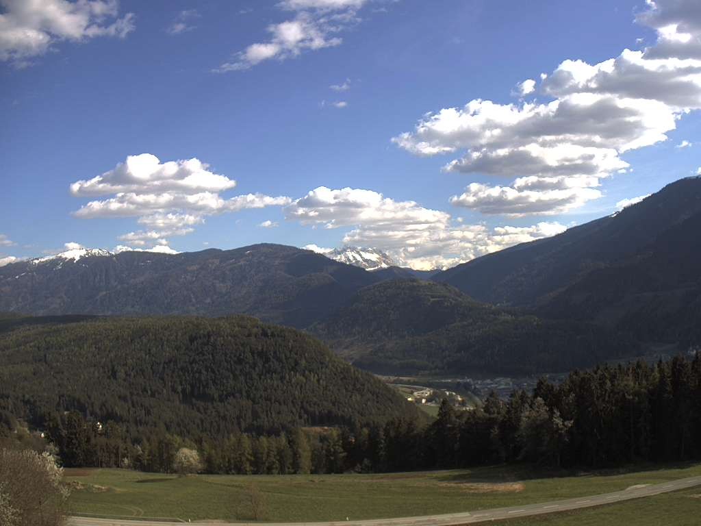 Archiv Foto Webcam Sicht vom Dorf Hofern auf Kiens im Pustertal