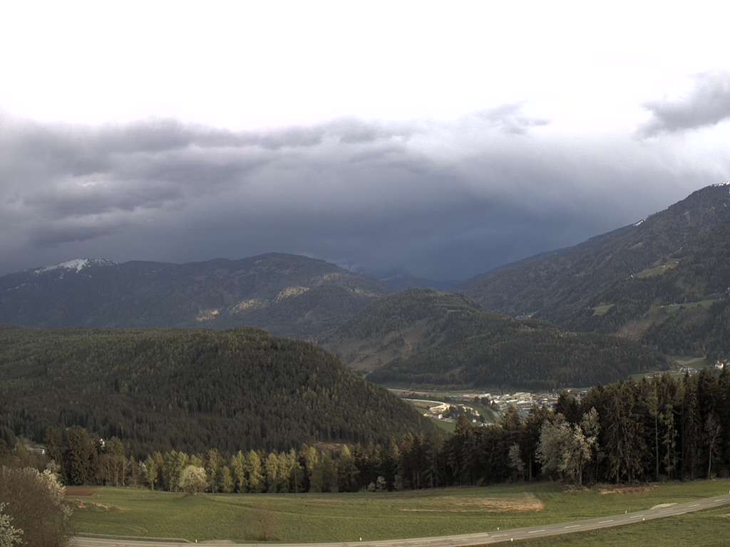 Archiv Foto Webcam Sicht vom Dorf Hofern auf Kiens im Pustertal
