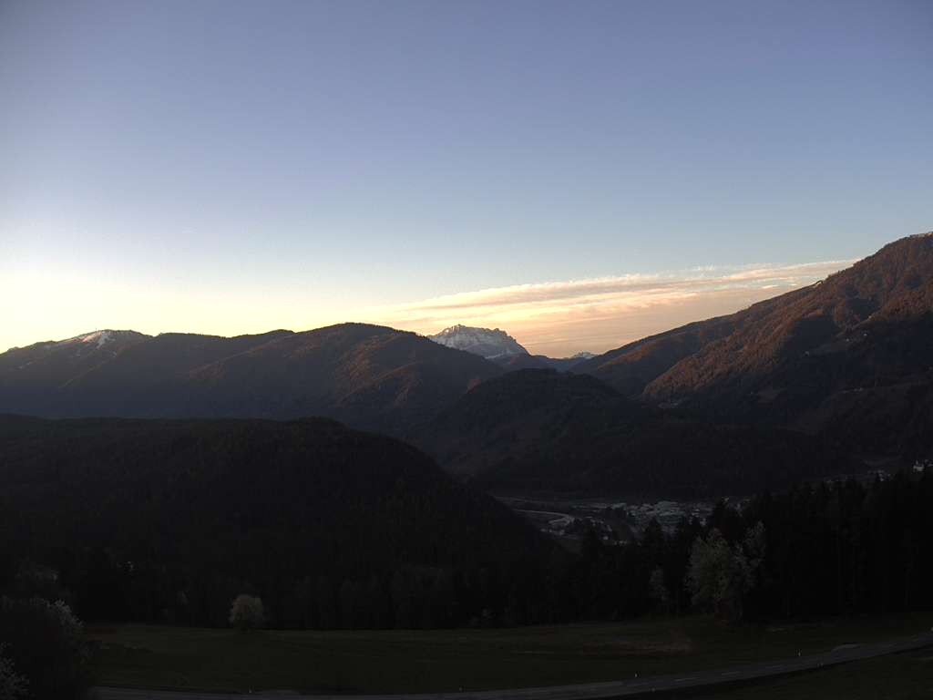Archiv Foto Webcam Sicht vom Dorf Hofern auf Kiens im Pustertal