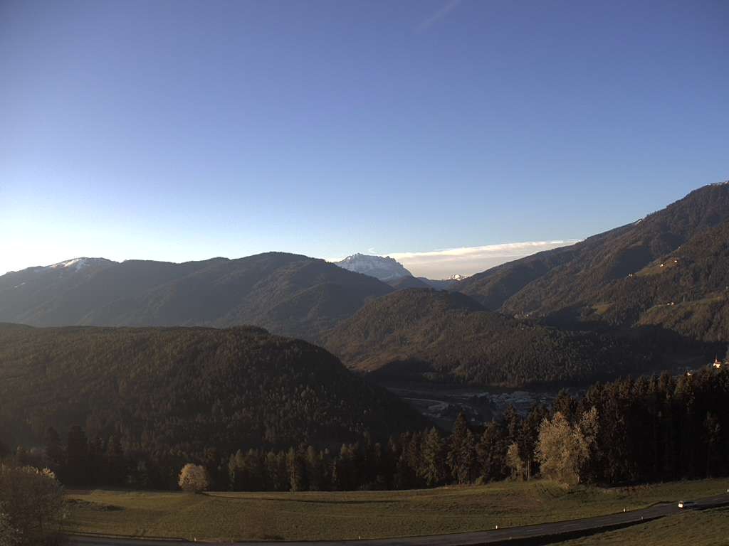 Archiv Foto Webcam Sicht vom Dorf Hofern auf Kiens im Pustertal