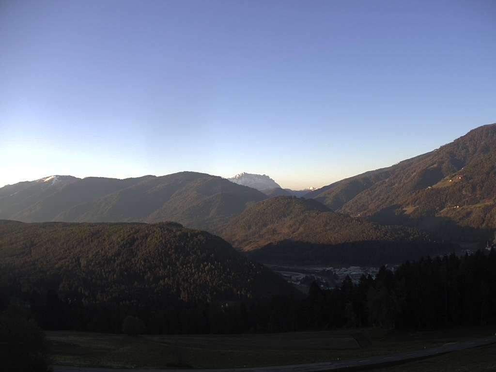 Archiv Foto Webcam Sicht vom Dorf Hofern auf Kiens im Pustertal
