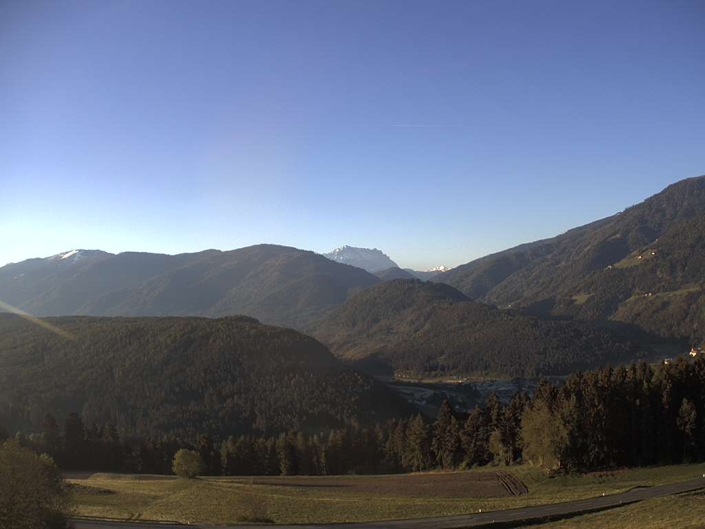 Archiv Foto Webcam Sicht vom Dorf Hofern auf Kiens im Pustertal