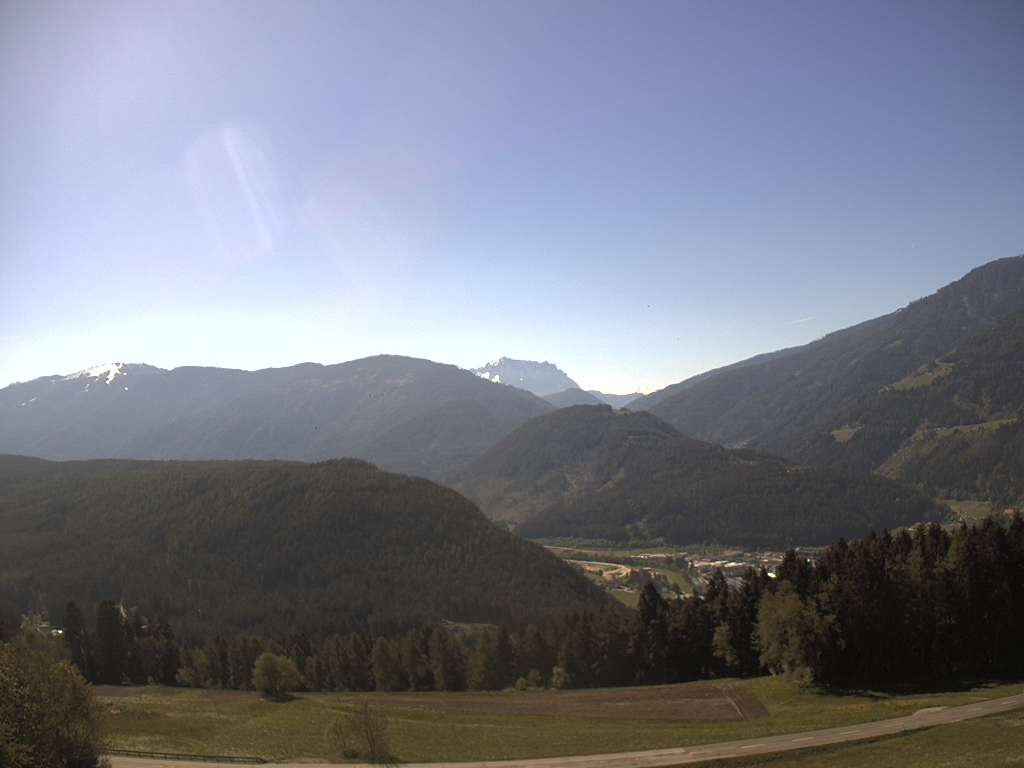 Archiv Foto Webcam Sicht vom Dorf Hofern auf Kiens im Pustertal