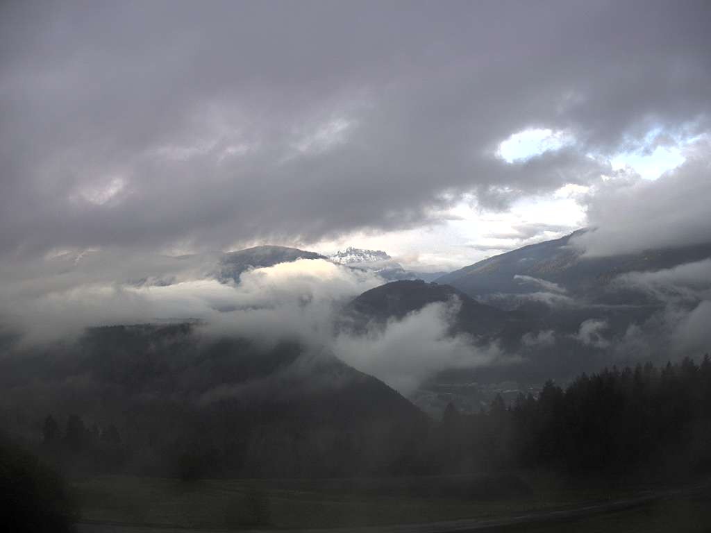 Archiv Foto Webcam Sicht vom Dorf Hofern auf Kiens im Pustertal