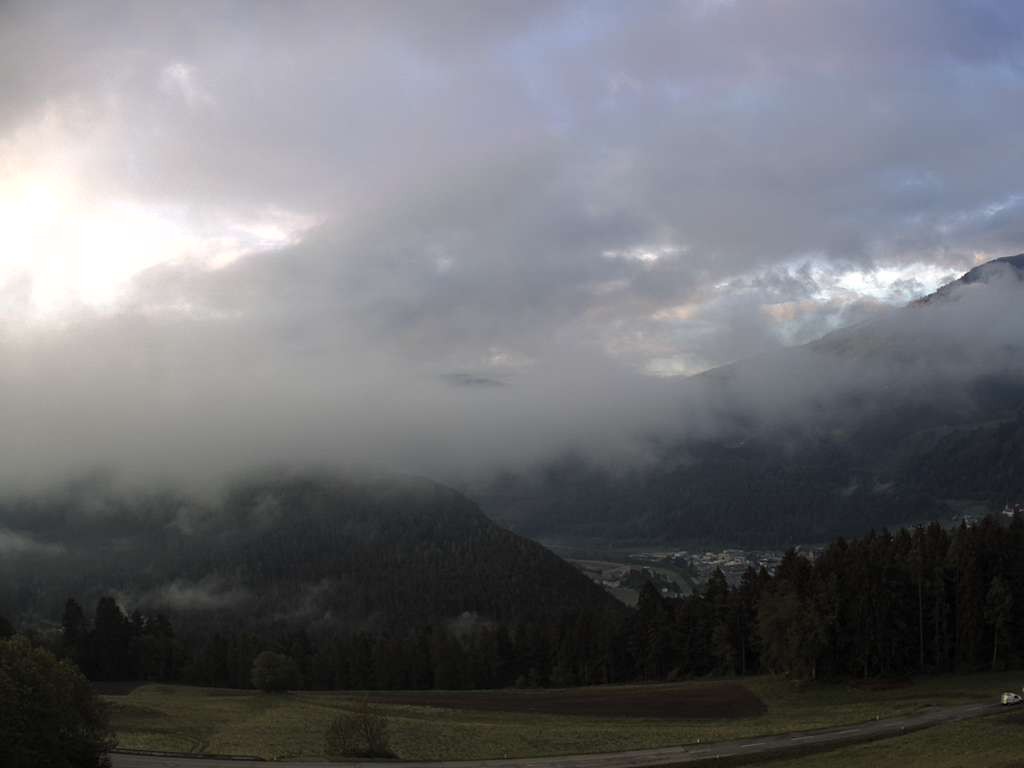 Archived image Webcam Outlook from Hofern towards Chienes, South Tyrol