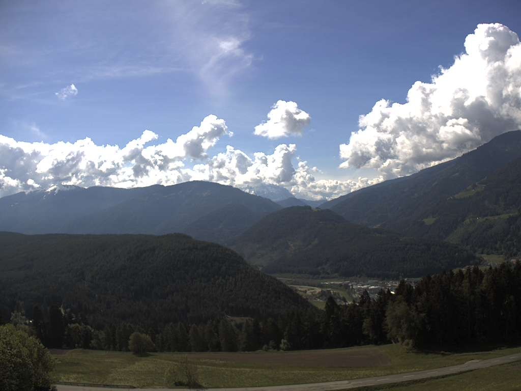 Archived image Webcam Outlook from Hofern towards Chienes, South Tyrol