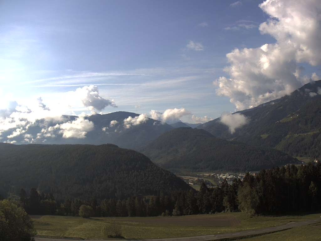Archiv Foto Webcam Sicht vom Dorf Hofern auf Kiens im Pustertal