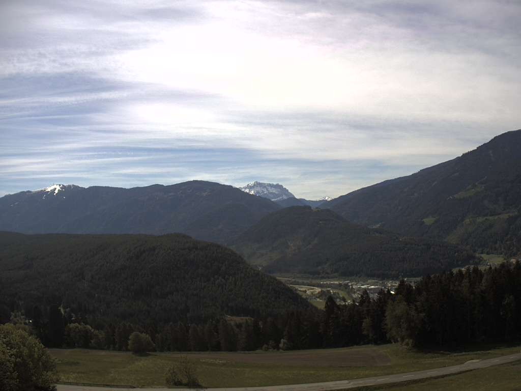 Archiv Foto Webcam Sicht vom Dorf Hofern auf Kiens im Pustertal