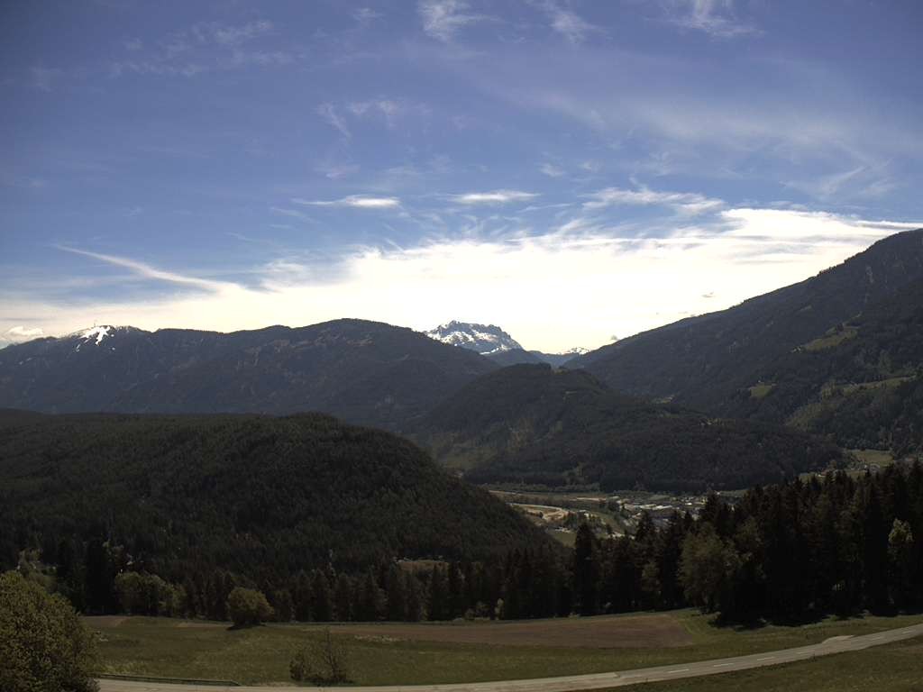 Archiv Foto Webcam Sicht vom Dorf Hofern auf Kiens im Pustertal