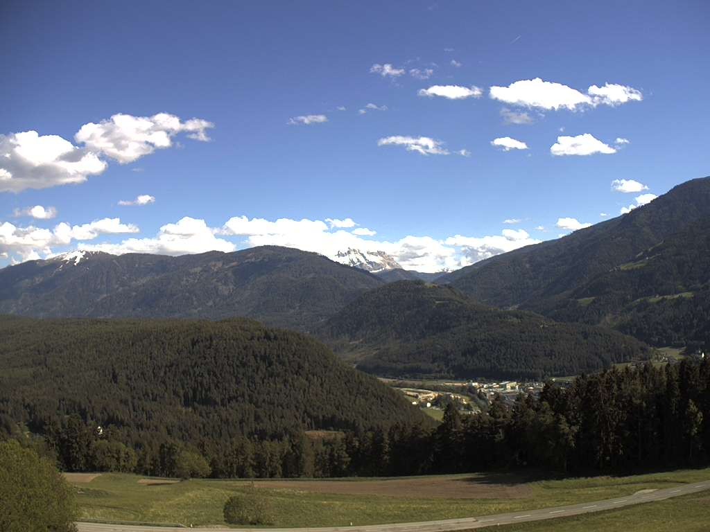 Archiv Foto Webcam Sicht vom Dorf Hofern auf Kiens im Pustertal