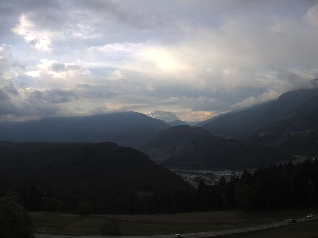 Archiv Foto Webcam Sicht vom Dorf Hofern auf Kiens im Pustertal