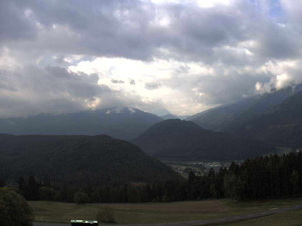 Archiv Foto Webcam Sicht vom Dorf Hofern auf Kiens im Pustertal