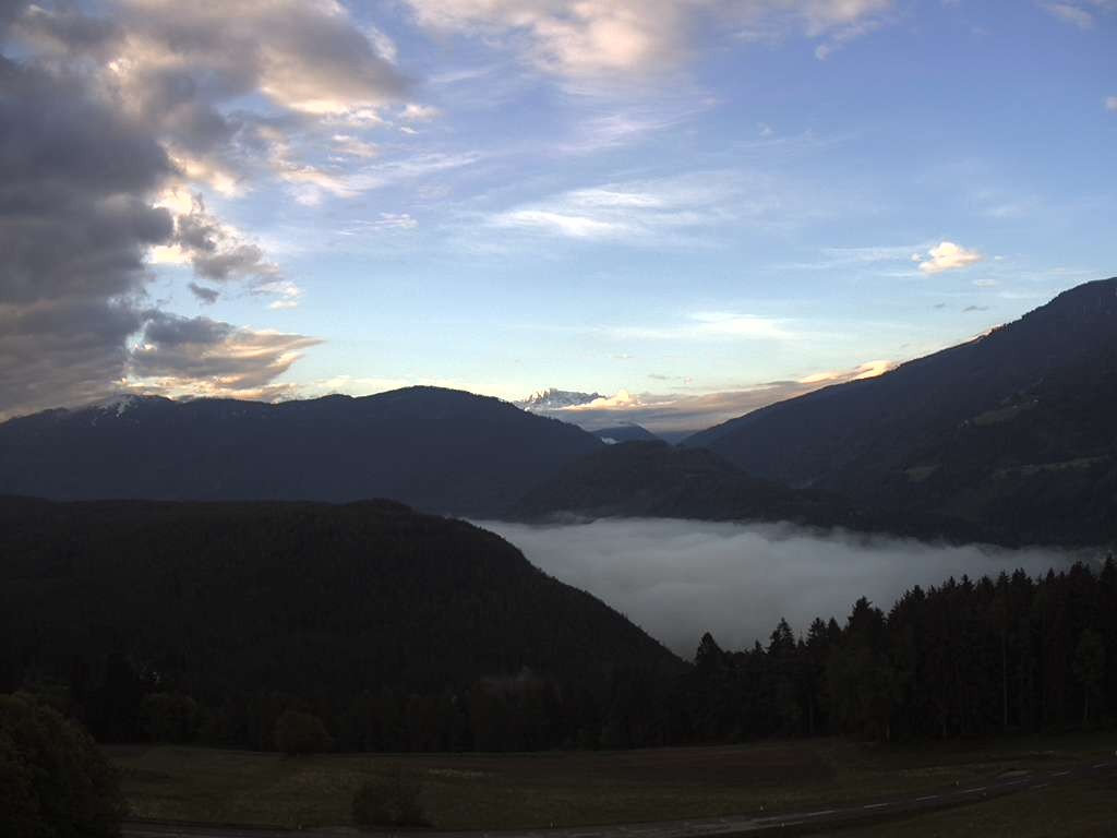 Archiv Foto Webcam Sicht vom Dorf Hofern auf Kiens im Pustertal