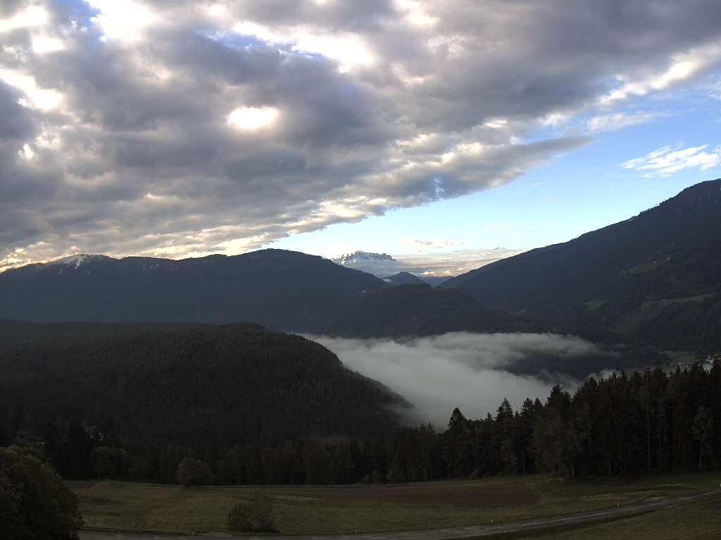 Archiv Foto Webcam Sicht vom Dorf Hofern auf Kiens im Pustertal
