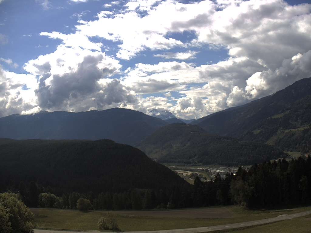 Archiv Foto Webcam Sicht vom Dorf Hofern auf Kiens im Pustertal
