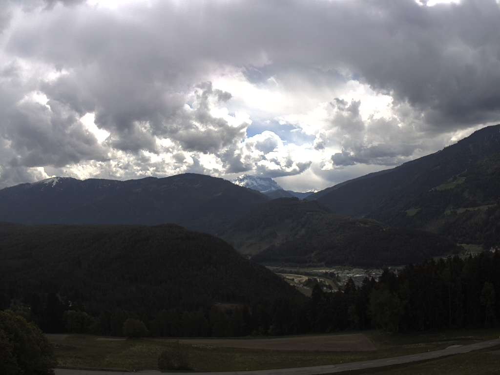 Archiv Foto Webcam Sicht vom Dorf Hofern auf Kiens im Pustertal