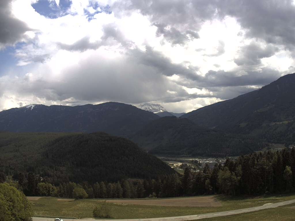 Archiv Foto Webcam Sicht vom Dorf Hofern auf Kiens im Pustertal