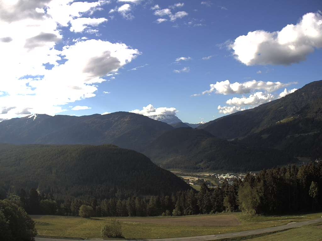 Archiv Foto Webcam Sicht vom Dorf Hofern auf Kiens im Pustertal