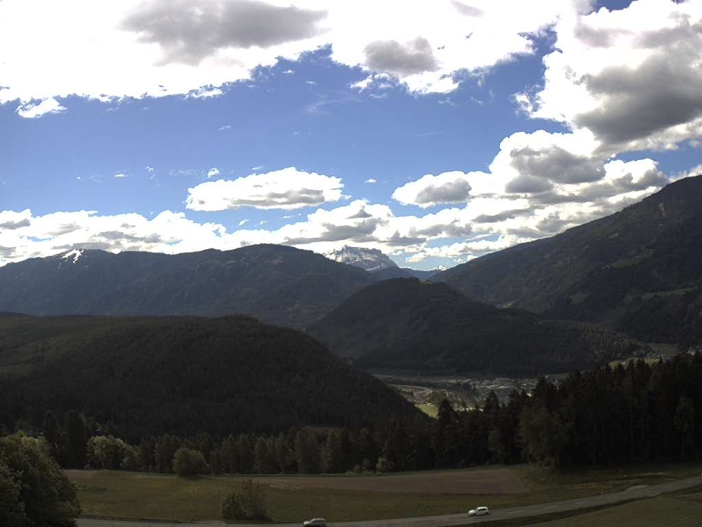 Archiv Foto Webcam Sicht vom Dorf Hofern auf Kiens im Pustertal