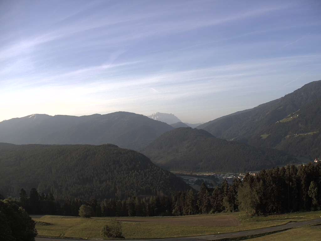 Archived image Webcam Outlook from Hofern towards Chienes, South Tyrol