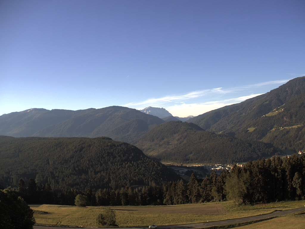 Archiv Foto Webcam Sicht vom Dorf Hofern auf Kiens im Pustertal