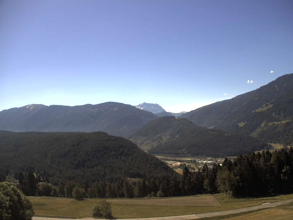 Archiv Foto Webcam Sicht vom Dorf Hofern auf Kiens im Pustertal