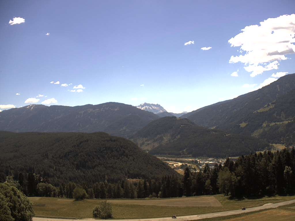 Archiv Foto Webcam Sicht vom Dorf Hofern auf Kiens im Pustertal