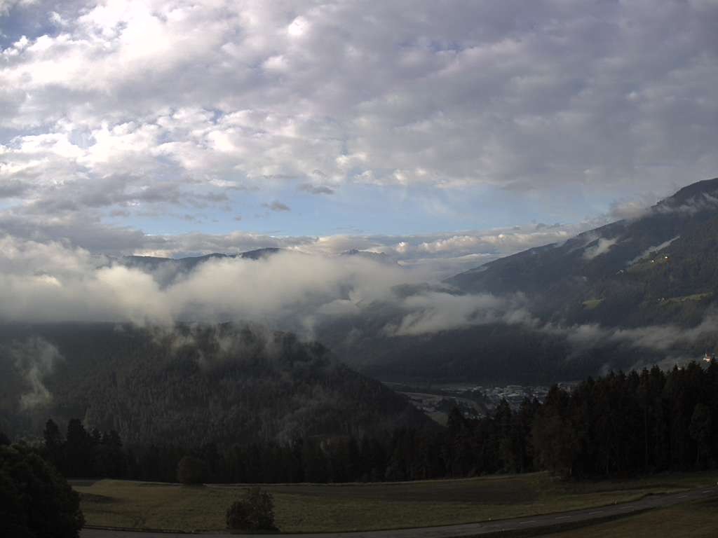 Archiv Foto Webcam Sicht vom Dorf Hofern auf Kiens im Pustertal