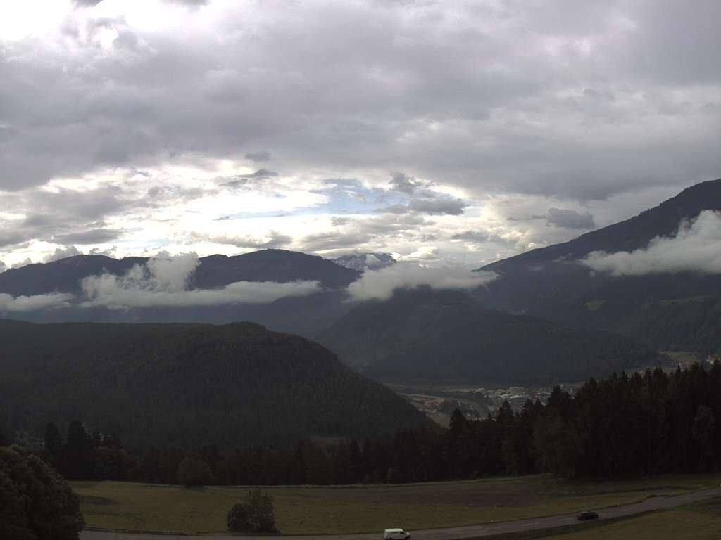 Archiv Foto Webcam Sicht vom Dorf Hofern auf Kiens im Pustertal