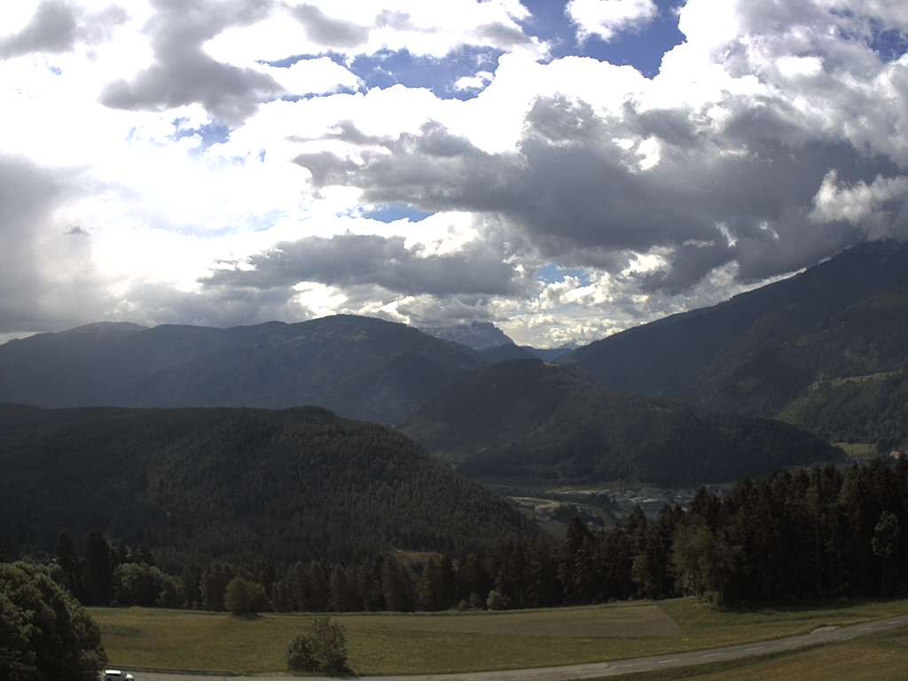 Archiv Foto Webcam Sicht vom Dorf Hofern auf Kiens im Pustertal