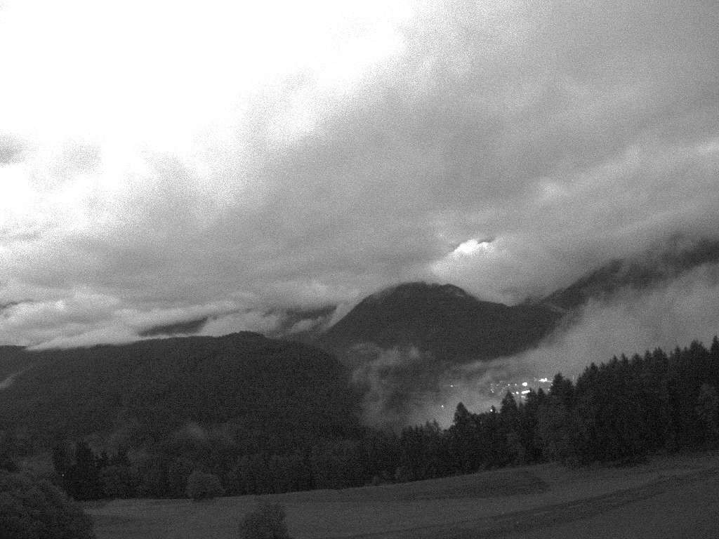 Archived image Webcam Outlook from Hofern towards Chienes, South Tyrol